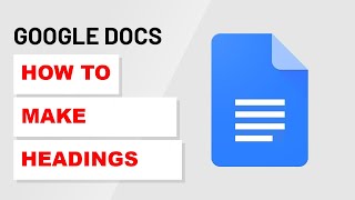 How To Make Headings in Google Docs [upl. by Aitra219]