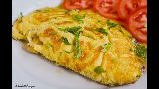 Cheese Omelette  Easy Breakfast Recipe  by Bluebellrecipes [upl. by Aihsined344]