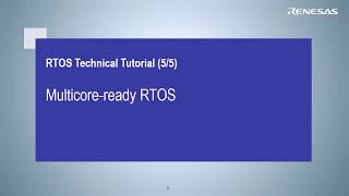 RTOS Tutorial 55  RTOS for Multicore systems [upl. by Lee]