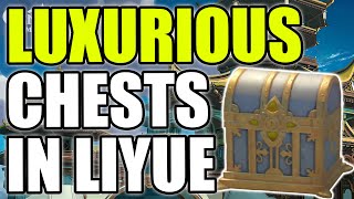 All Luxurious Chests Locations Guide LIYUE and Surrounding Areas  GENSHIN IMPACT [upl. by Sualk463]