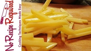 How to Julienne a Potato  NoRecipeRequiredcom [upl. by Laurentium]