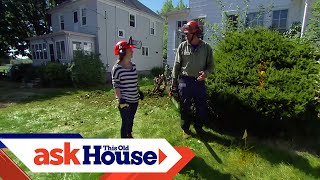 How to Remove Overgrown Foundation Shrubs  Ask This Old House [upl. by Felty]