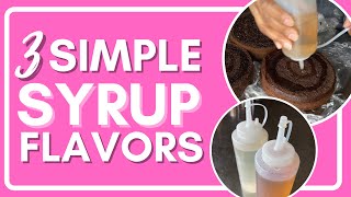 SIMPLE SYRUP FLAVORS FOR CAKE  3 Easy Recipes [upl. by Jempty338]