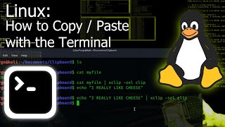 How to CopyPaste with the Terminal Linux Tutorial [upl. by Arytahs]