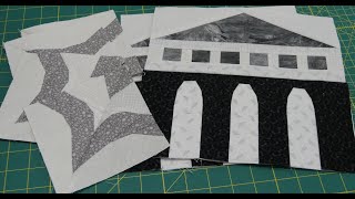 Aurifils Palazzo FPP Quilt  Block 6  Gray [upl. by Nivlem]