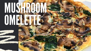 The Best Spinach Mushrooms Omelette Easy Recipe [upl. by Llednik]