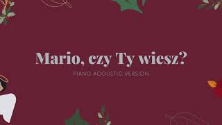 Mario czy już wiesz  TGD Mary did you know Damska tonacja  Piano Podkład Karaoke Instrumental [upl. by Aicire]