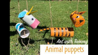 DIY Tube Puppets Marionettes with Tammy [upl. by Asim]