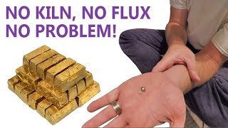 Melt GOLD in 2 minutes NO KILN NO BS [upl. by Adriaens]