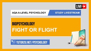 AQA ALevel Psychology  Study Livestream  Biopsychology  Fight or Flight [upl. by Byler711]