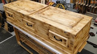 How to build a Casket DIY Pine Box [upl. by Enelhtac49]