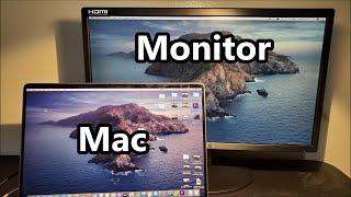 MacBook How to Connect to Monitor amp MirrorExtendChange Main Display [upl. by Dearden]