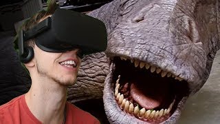 CLOSE ENCOUNTER WITH APATOSAURUS  Jurassic World Apatosaurus  Oculus VR [upl. by Irolam]