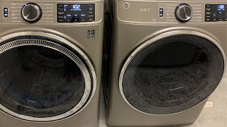 GE UltraFresh Front Load Washer And Dryer ReviewFeatures [upl. by Delfine]