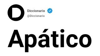 Apático Significado En Español [upl. by Alleen]