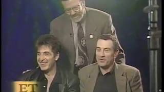 Pacino  De Niro 1995 Interview [upl. by Aisats]