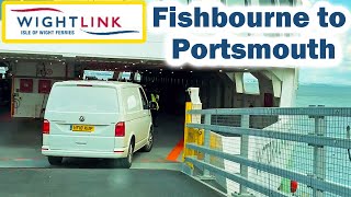 ISLE of WIGHT FERRY  Fishbourne to Portsmouth Crossing [upl. by Noisla502]