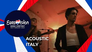 Måneskin  Acoustic version of Zitti E Buoni  Italy 🇮🇹  Eurovision 2021 [upl. by Hayotal345]