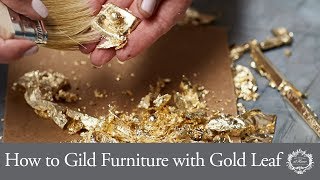 How to Gild Furniture with Gold Leaf [upl. by Elletnohs]