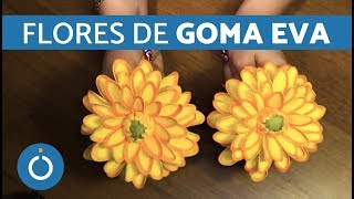 FLORES DE GOMA EVA  MANUALIDADES con GOMA EVA [upl. by Akerahs]