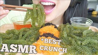 ASMR BEST CRUNCH Fresh SEAGRAPES  TOBIKO EGGS EXTREME CRUNCH EATING SOUNDS NO TALKING  SASASMR [upl. by Mylo]