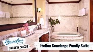 Italian Concierge Family Suite With Kids Room V2  Beaches Turks amp Caicos  Full Tour amp Review 4K [upl. by Lili]