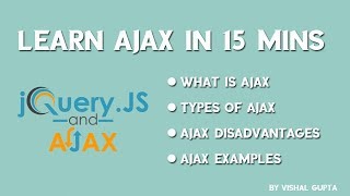 Learn Ajax in 15 mins with examples [upl. by Scarito788]