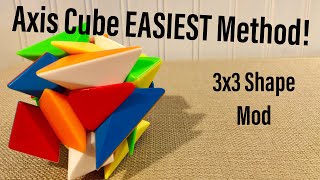 Axis Cube EASIEST Method 3x3 Shape Mod [upl. by Karolina928]