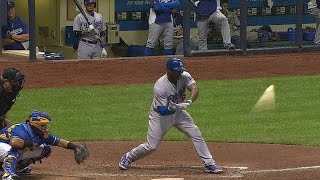 LADMIL Puig saws off bat at handle on a check swing [upl. by Keyes]