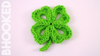 How to Crochet a Four Leaf Clover [upl. by Meeki]