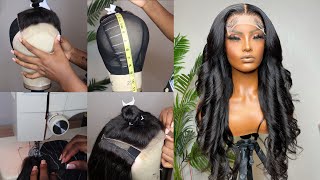 STEP BY STEP  Make a FLAT Closure Wig  VERY Beginner Friendly [upl. by Halfdan]