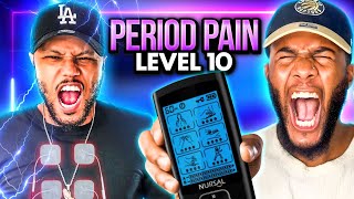 Guys Try Period Cramp Simulator [upl. by Ihn107]