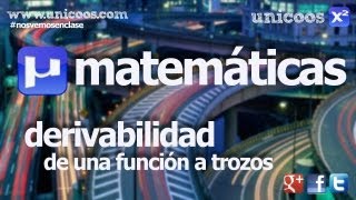 Derivabilidad de una función a trozos BACHILLERATO matemáticas continuidad [upl. by Phares]