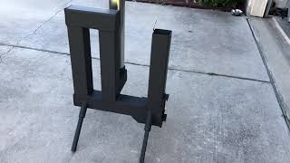 Gravity fed wood pellet rocket stove [upl. by Anais]