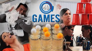 Minute to Win It Games The 40 Greatest Party Games PART 1 [upl. by Yemirej]