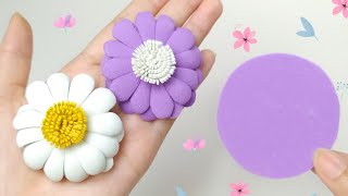 FLORES EN FOAMI O GOMA EVA SUPER FÁCIL  SIN MOLDES  PARA DECORAR  UN SIMPLE CÍRCULO Y LISTO🌼 [upl. by Ahsuatal]