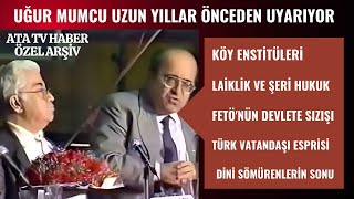 UĞUR MUMCU KÖY ENSTİTÜLERİ KONUŞMASI Youtubeda İlk Yayın [upl. by Nivk]