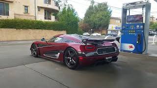 RecordBreaking Koenigsegg Agera RS Startup [upl. by Valenba]