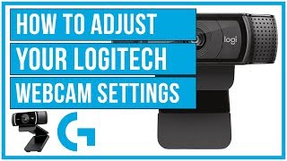 How To Adjust Your Logitech Webcam Settings  Full Tutorial [upl. by Landing]