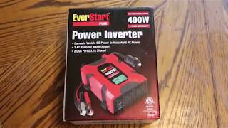 Unboxing and Review of 400W EverStart Plus Power Inverter From Walmart [upl. by Atteuqihc867]