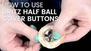 How To Cover Buttons with Fabric [upl. by Eelta]