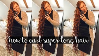 HOW TO CURL VERY LONG HAIR  LANGE CURLING WAND  APOSTOLIC HAIR [upl. by Boarer]