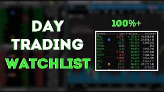 How to Make a Day Trading Watchlist  Trade the BEST Stocks [upl. by Nolyaw]