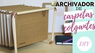 Archivador de carpetas colgantes  DIY [upl. by Enelyam733]