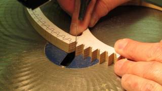 Cutting Wood Gear amp Clock Wheel Teeth [upl. by Atled]