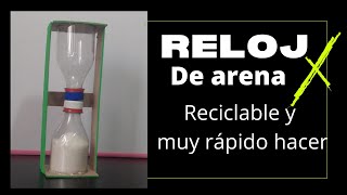 Cómo hacer un RELOJ DE ARENA con botellas plásticas [upl. by Slotnick]