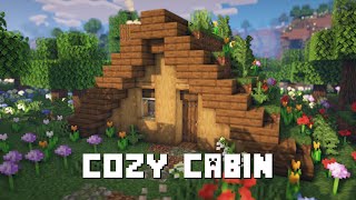 Minecraft Cozy Cottage House Tutorial 🌼🐝 [upl. by Asyar]