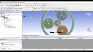 planetary gear train Ansys worbench [upl. by Nylloh]