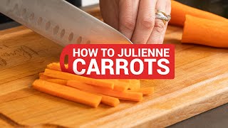 How to Julienne Carrots easy trick [upl. by Vivien]