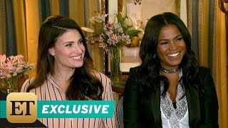 EXCLUSIVE Idina Menzel Says It Was Daunting Doing Beaches Remake [upl. by Ailahtan969]